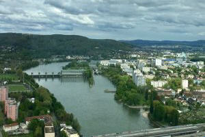 Ausblick vom Roche Tower in Basel